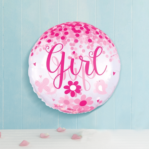 Confetti Dots Girl Balloon, Balloon for Girls (6822479495332)