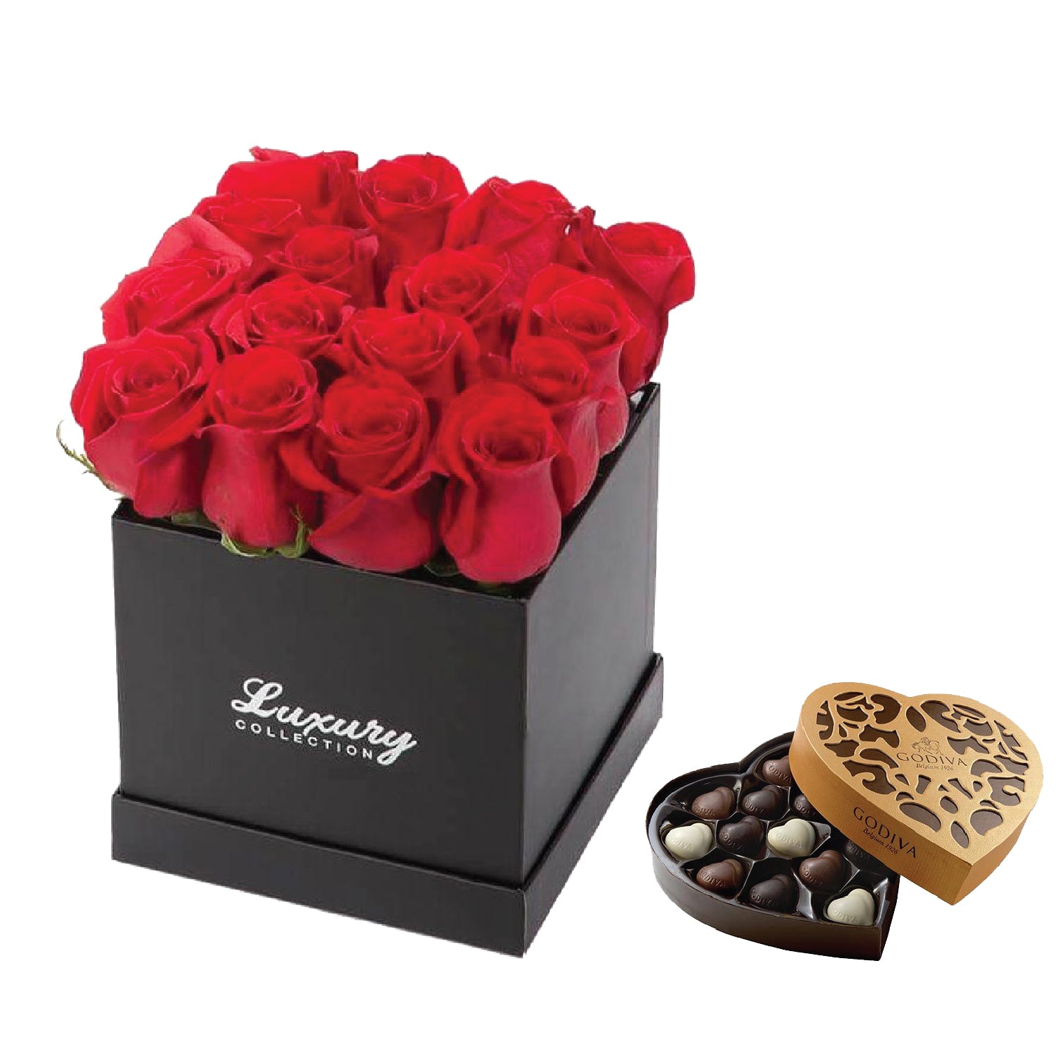 Roses - Romantic Intrigue with Godiva Coeur Iconique Grand - Arabian Petals (4534892232749)