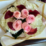 Pink Rose, Calla and Hydrangea Bouquet - Arabian Petals (4559985147949)