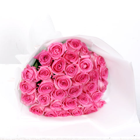 Pink Rose Bouquet (6837567160484)