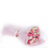 Pink & White Roses Bouquet (6837584953508)