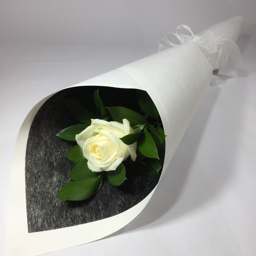 Single  Rose with Beautiful Wrap and Ribbon - Arabian Petals (4371333742637)
