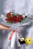 Heart Shape Bouquet  & 250 Gram  Patchi Chocolates