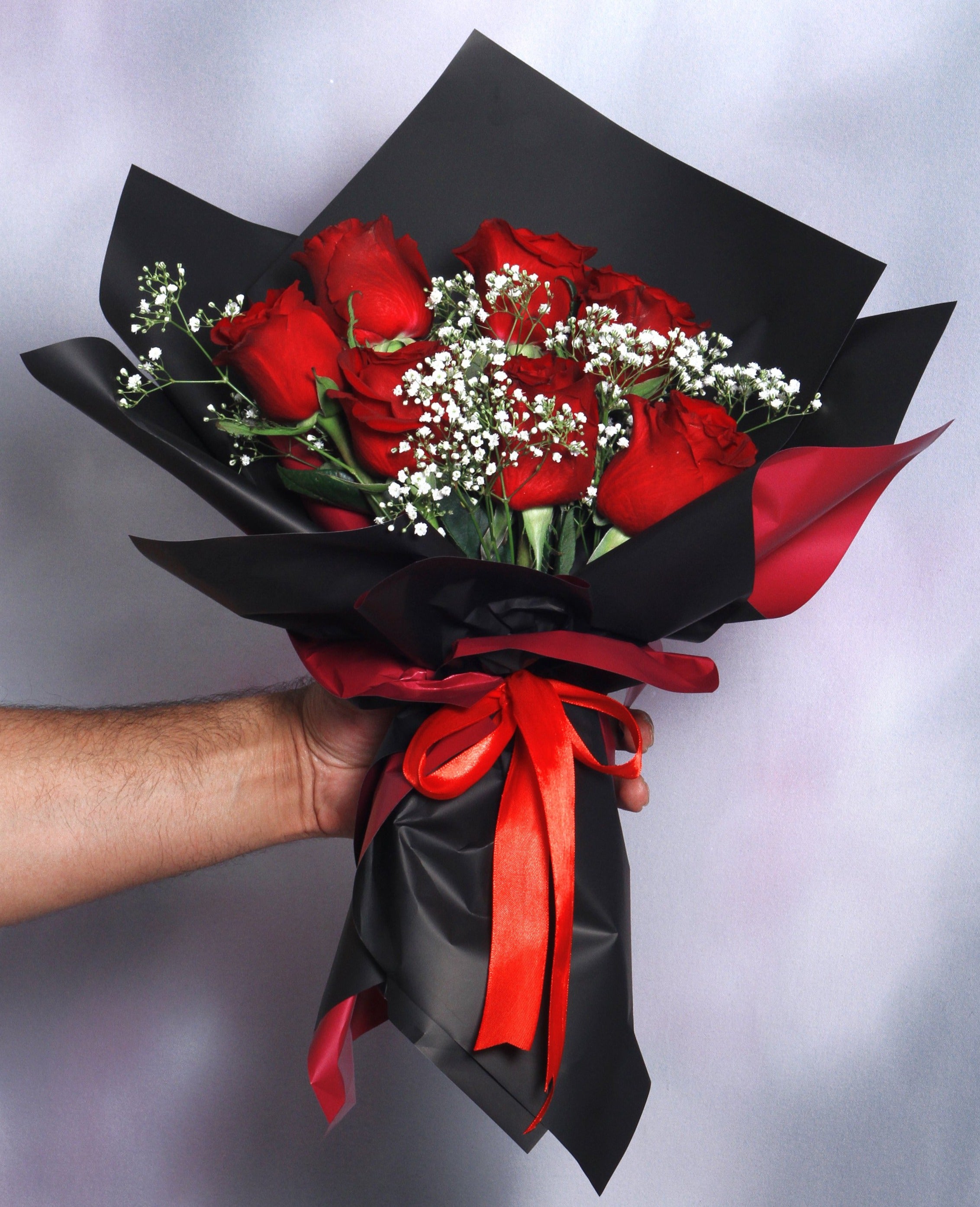 7 Red Roses Bouquet (6027138400420)