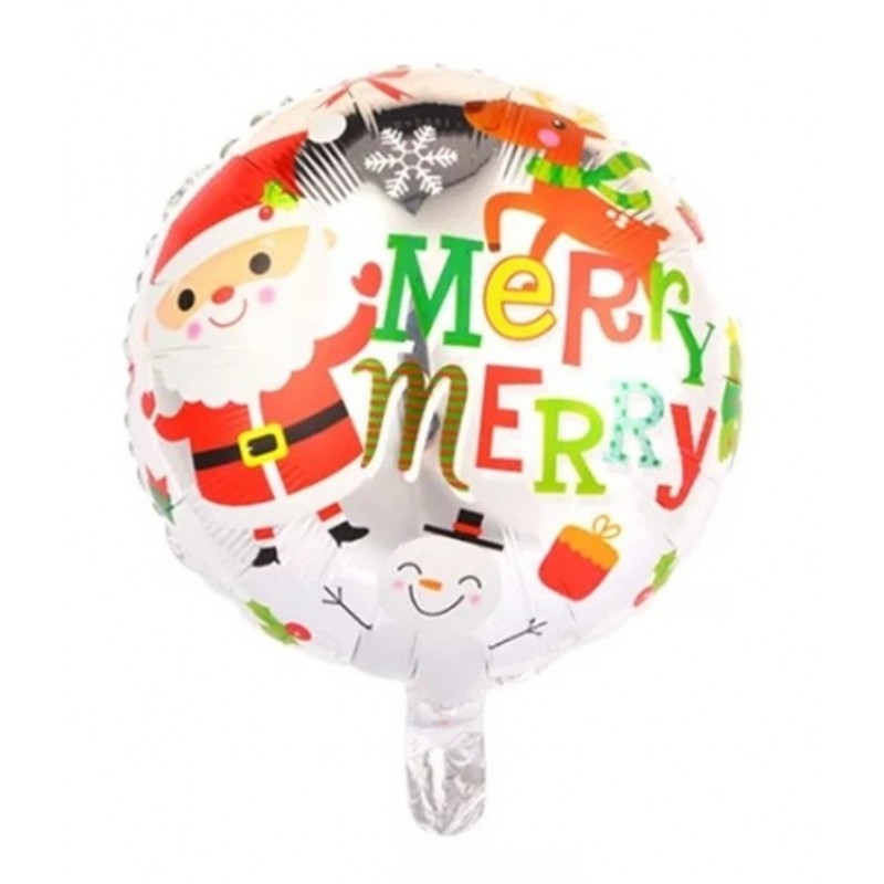 Merry Merry Christmas Foil Balloon