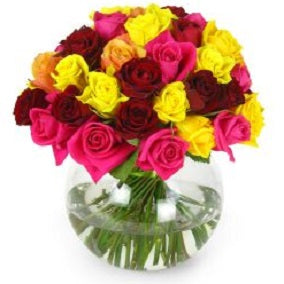 Mixed Bright Rose Bowl - FWR - Arabian Petals (2108909584442)
