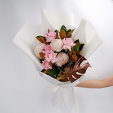 Pink Ohara Roses Bouquet (Peony Type Roses)