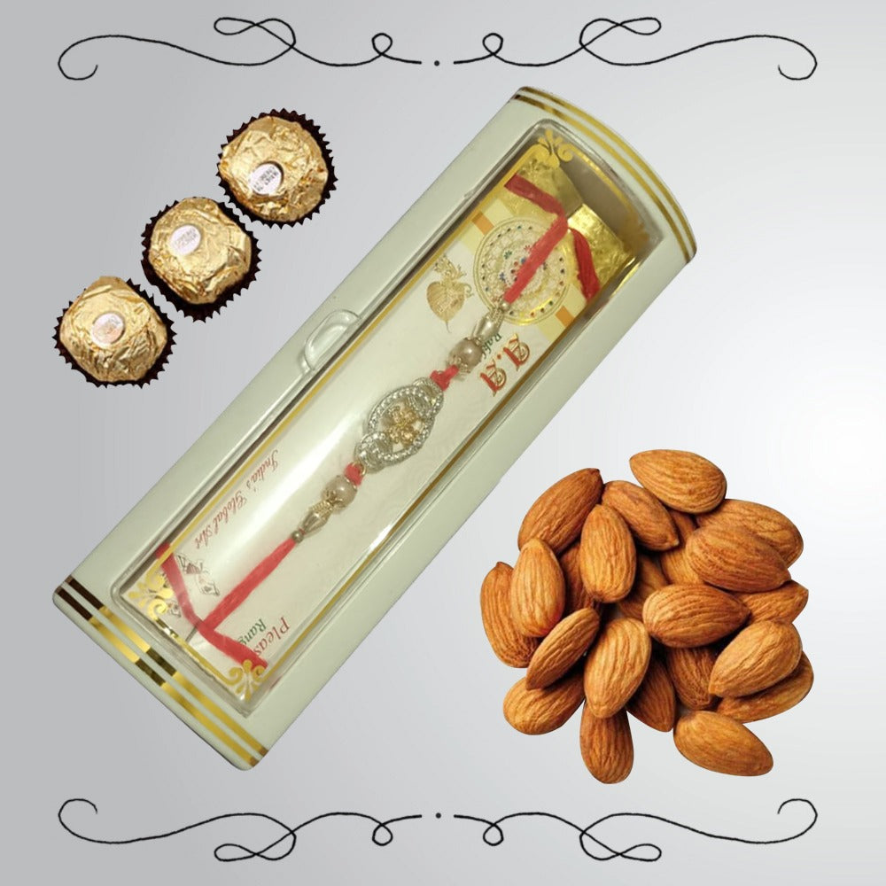 Rakhi with Chocolate and Almonds