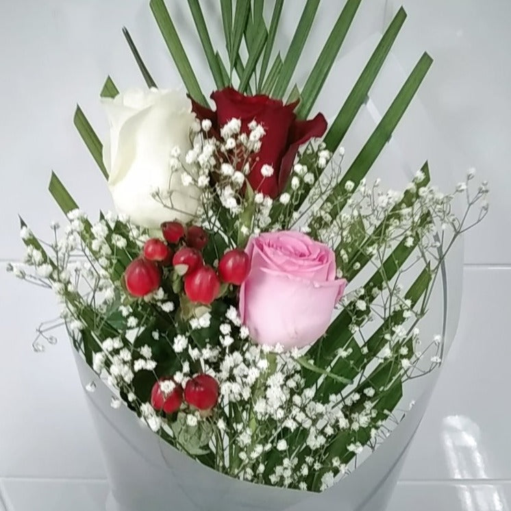 Mix Colour Roses bouquet - Arabian Petals (4588673957933)