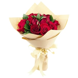 Love Smile- red rose bouquet (5992498692260)