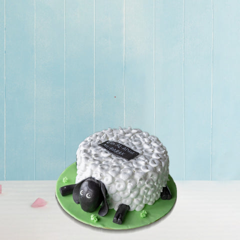 Sheep Theme Cake (6834573377700)