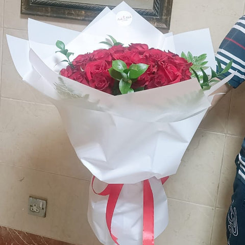 30 Premium Red Rose Bouquet