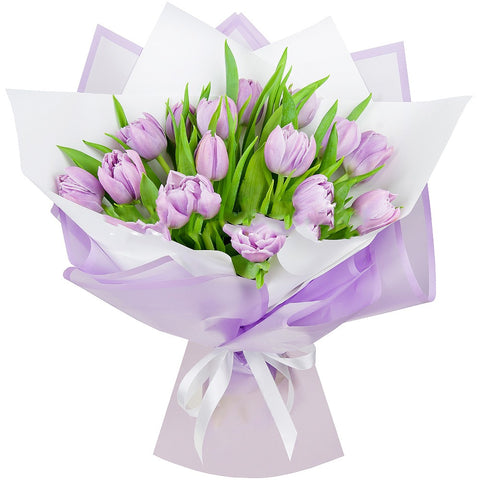 Lilac Tulips Bouquet