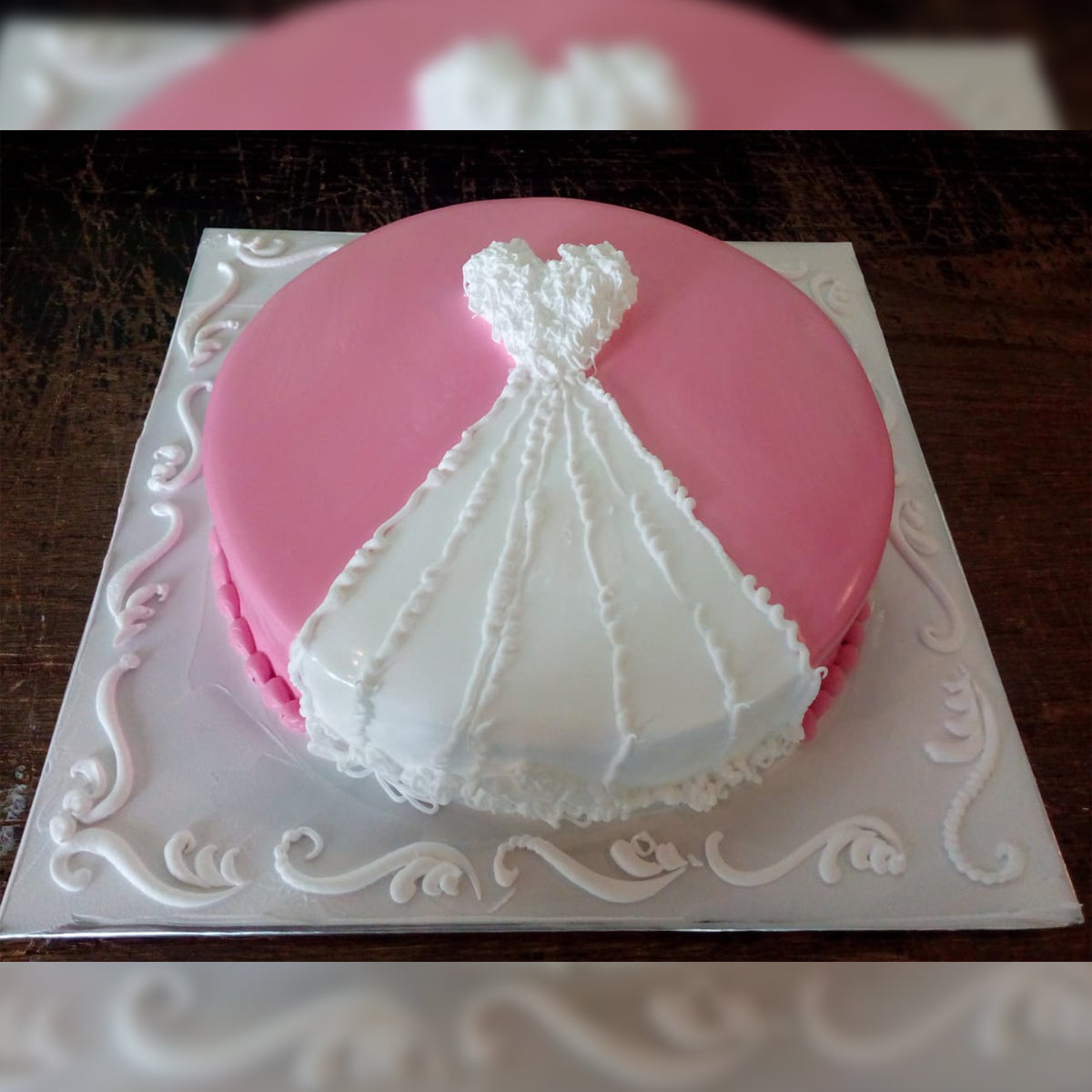 Wedding Dress Cake - CWD - Arabian Petals (2220943966266)