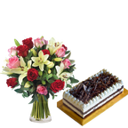 Fudge Cake & Love Cocktail-Roses and Lilies (5949095674020)