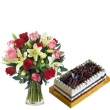 Fudge Cake & Love Cocktail-Roses and Lilies (5949095674020)