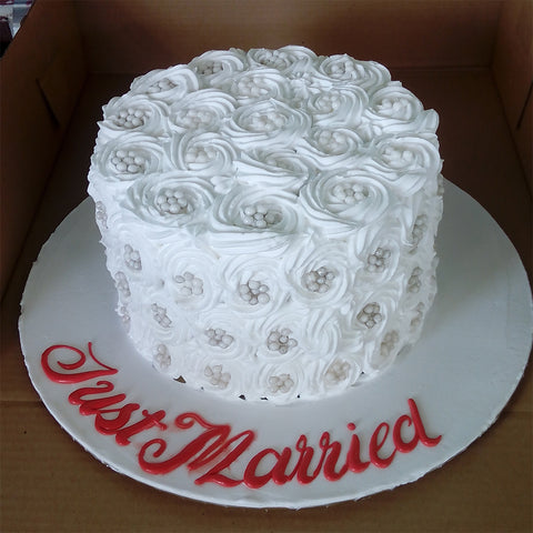 White Designer Cake - Arabian Petals (2189789921338)