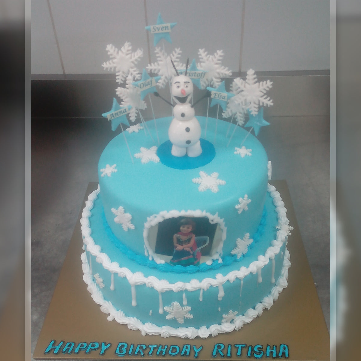 Olaf Photo Cake - Arabian Petals (2204094693434)