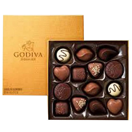 Godiva Gold Rigid Chocolate Box 14 Pcs - Arabian Petals (5409275216036)
