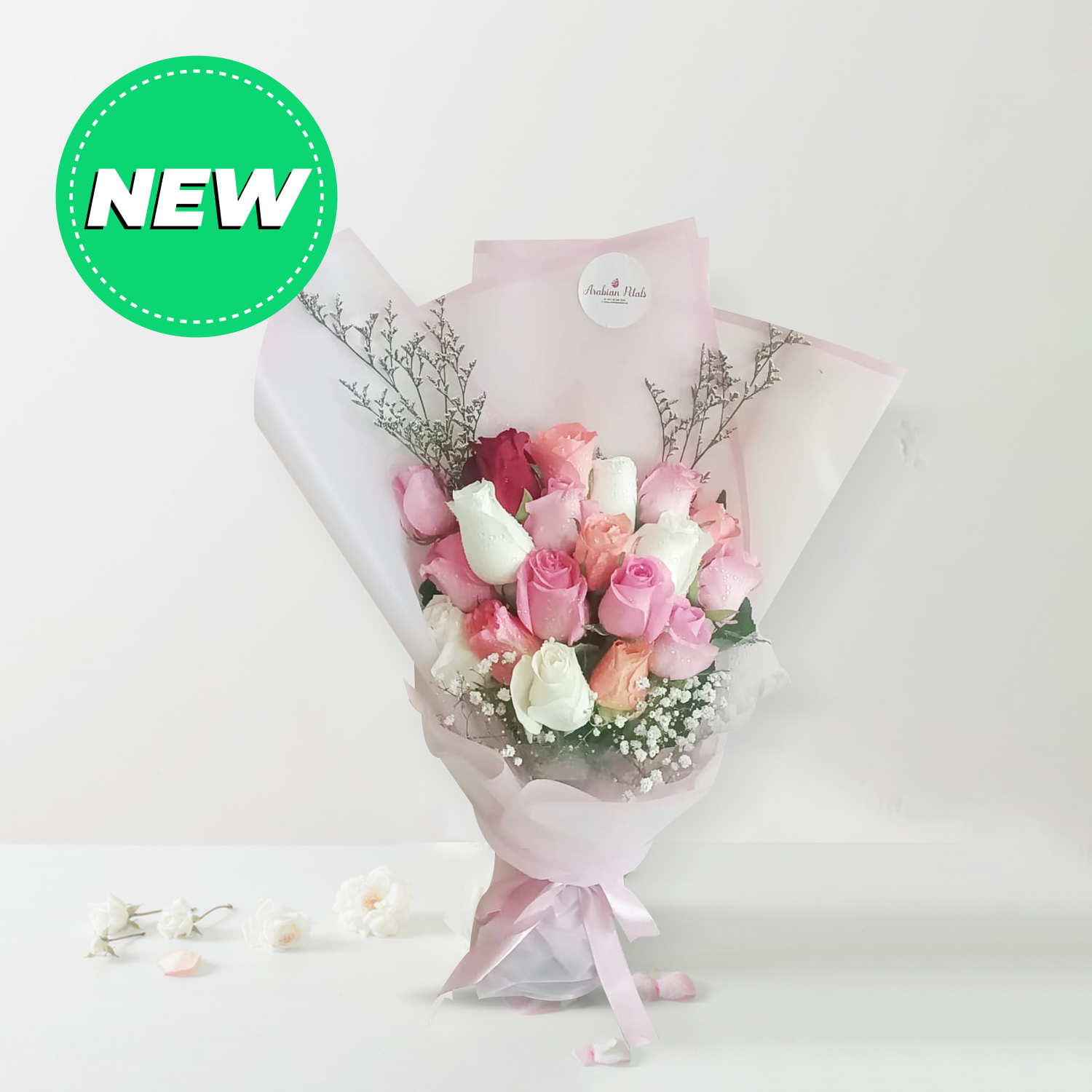 20 Mix Color Roses Bouquet