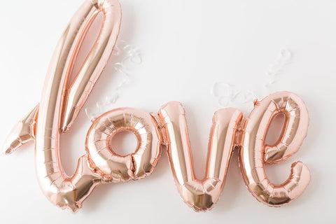 LOVE Balloon Rose Gold - Arabian Petals (4556170100781)