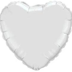 Silver Heart Balloon - Arabian Petals (4545164312621)