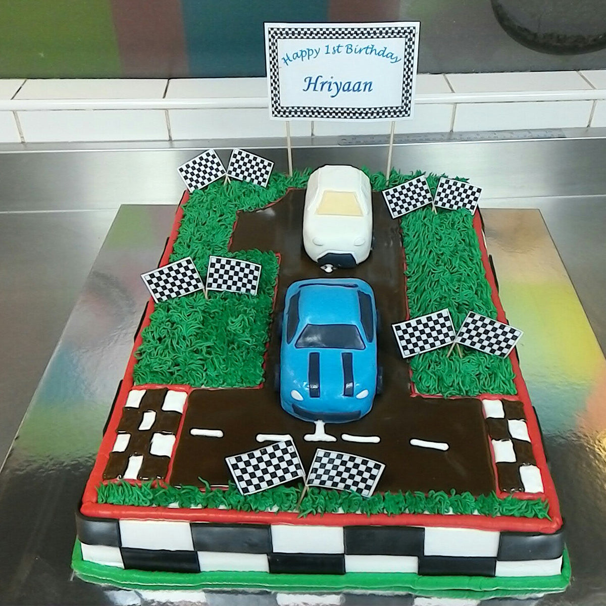 Racing Car Number Cake - CWD - Arabian Petals (2221913210938)
