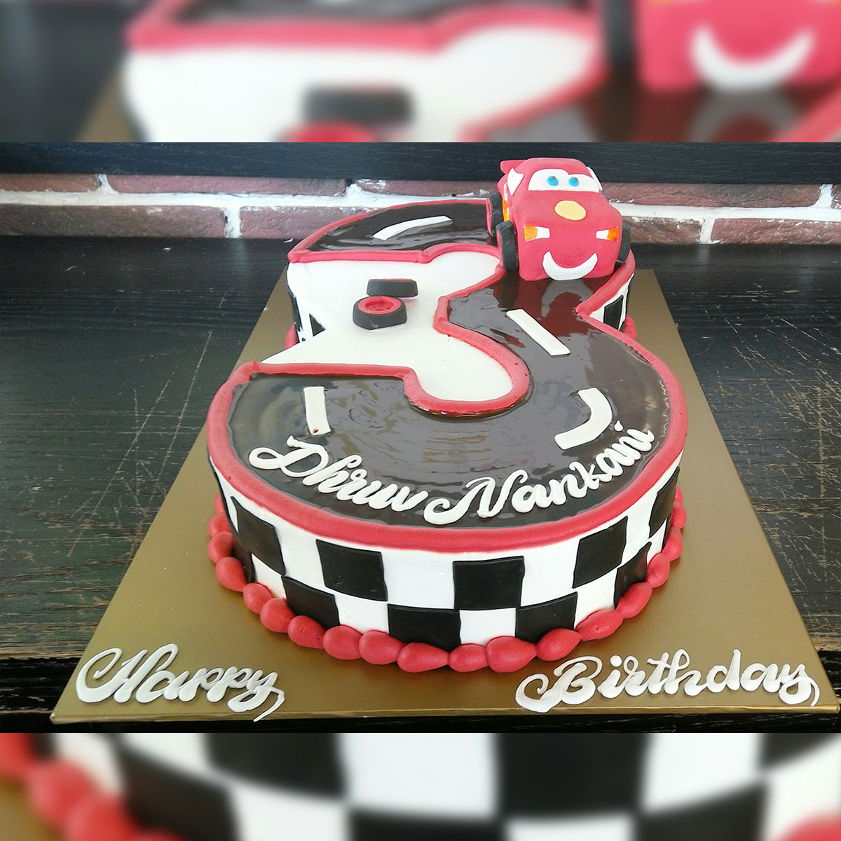 Cars Number Cake - CWD - Arabian Petals (2221913309242)