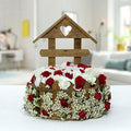Rose N Hydrangea Flower Arrangement - FWR - Arabian Petals (1812073709626)