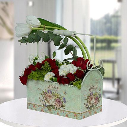 Spectacular Flower Arrangement In A Designer Pot - FWR - Arabian Petals (1829932564538)