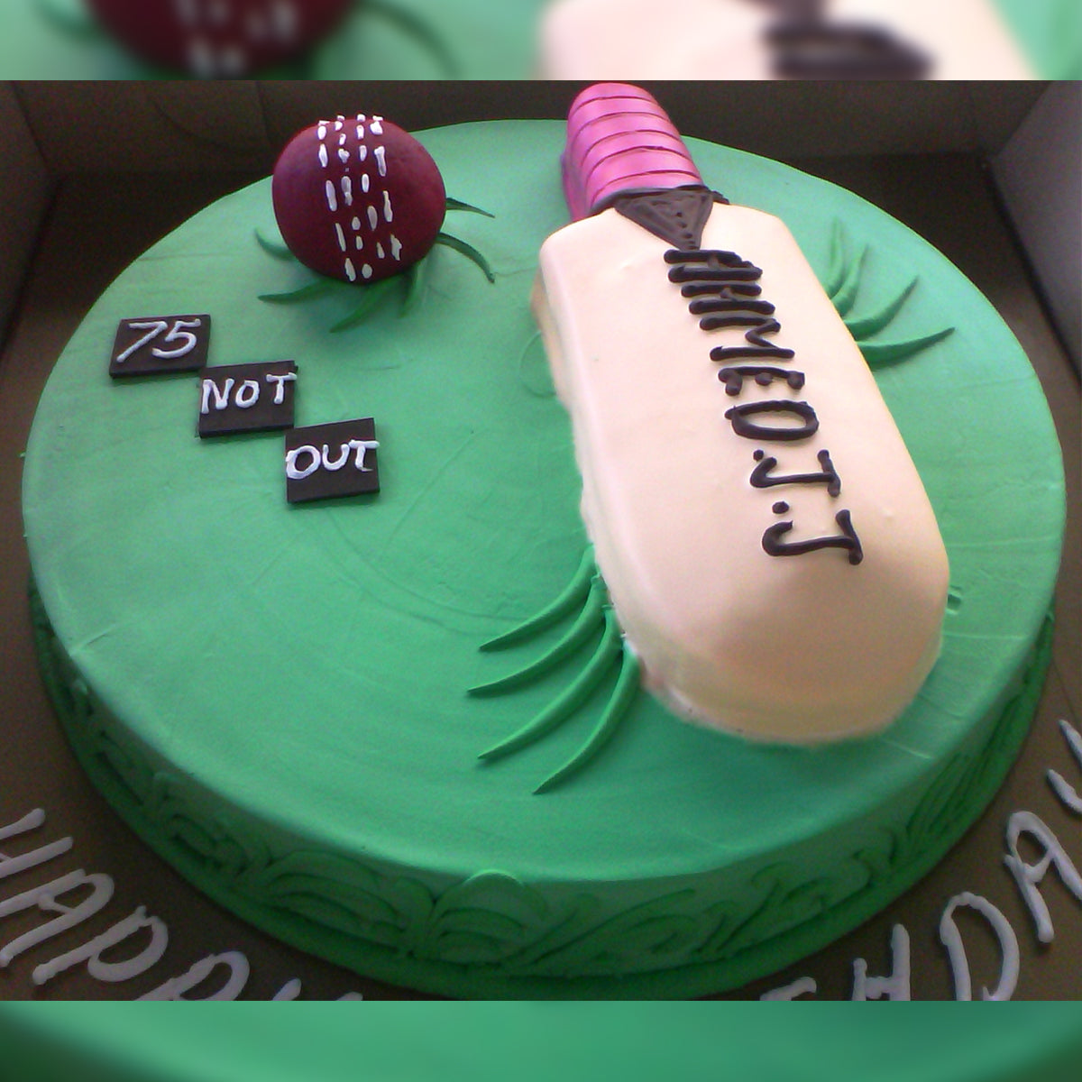 Personalised Wooden Cricket Player Cake Topper - Etsy