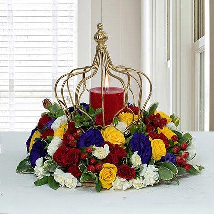 Tempting Centertable Flower Arrangement - FWR - Arabian Petals (1812051198010)
