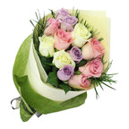 Pastel Roses - Godiva Heart Chocolate Gift Box - Arabian Petals (4535021764653)